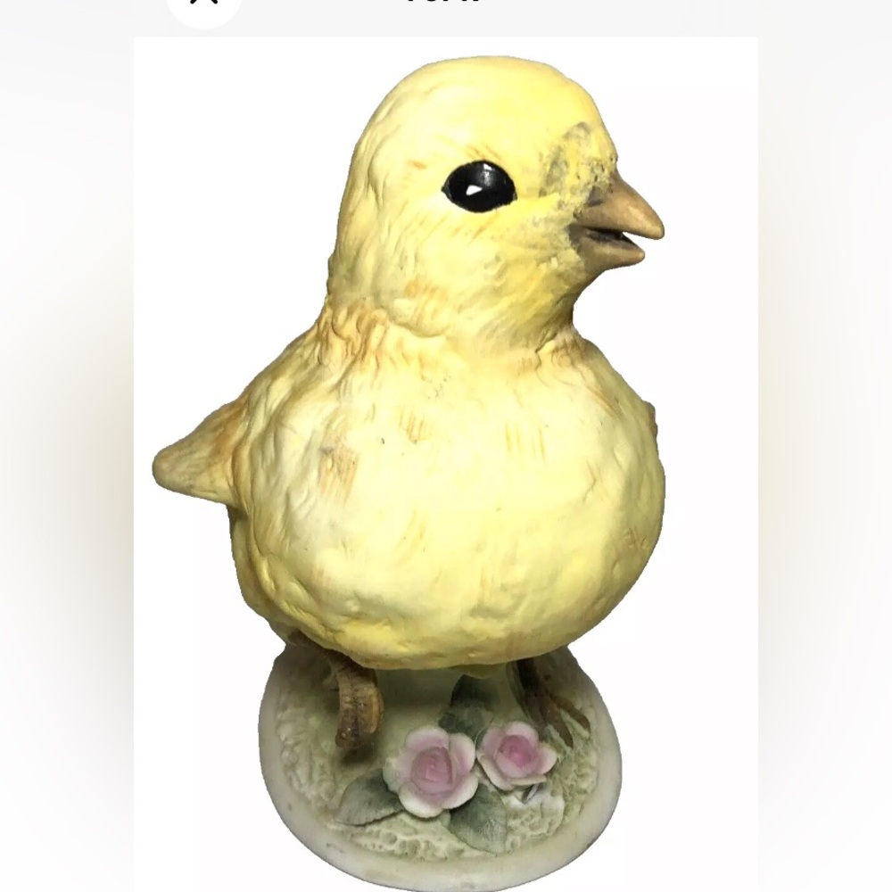 Lefton Spring Chick Planter Bisque Hand Painted Made in Japan 1960s Vintage